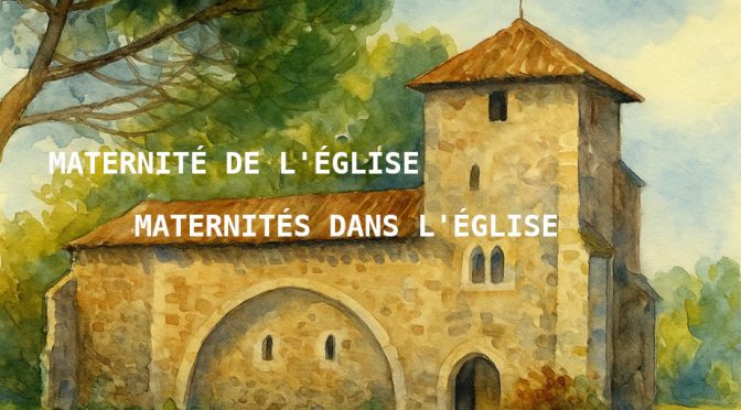 Aquarelle de la vieille église de Maylis