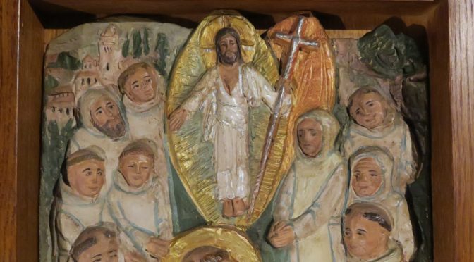 Le Christ ressuscité au milieu des moines